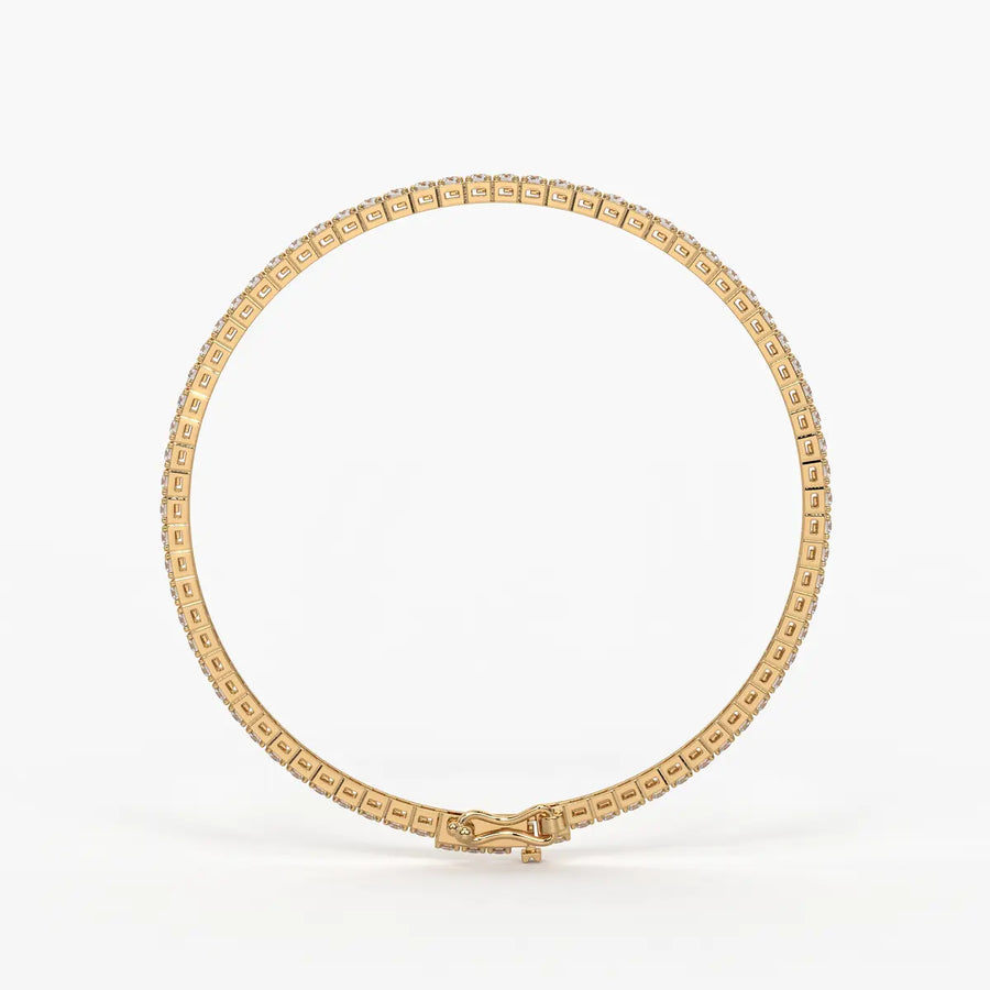 Orlisse Halo-Set Diamond Tennis Bracelet