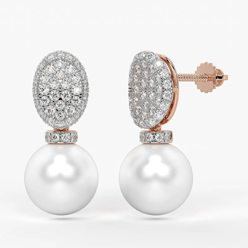 Peach Radiance Drops Earrings