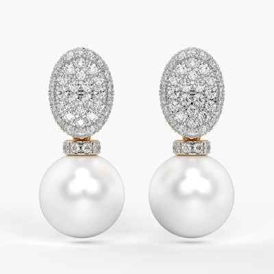 Peach Radiance Drops Earrings