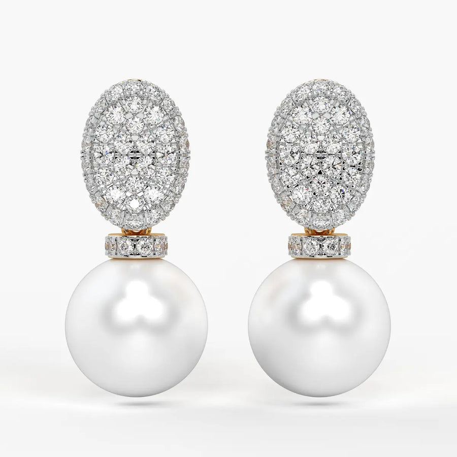 Peach Radiance Drops Earrings