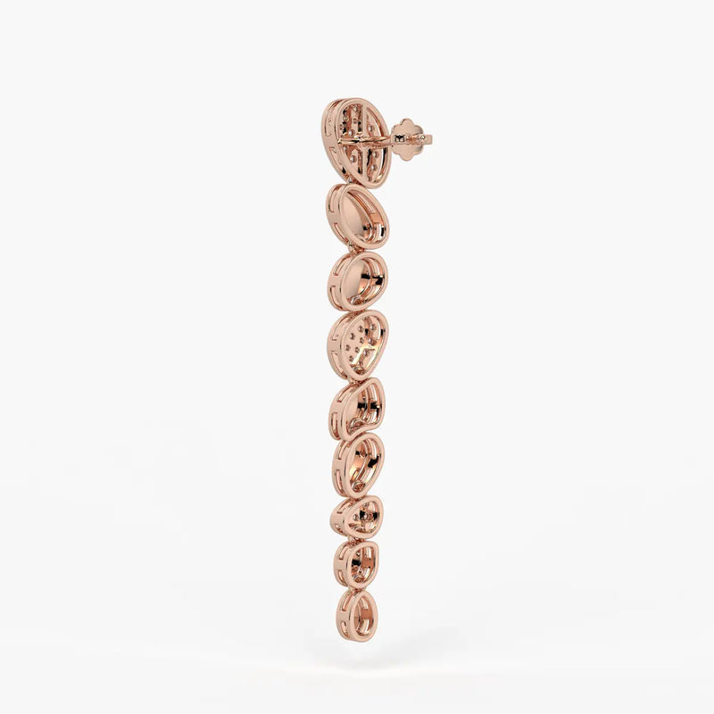 Pebble Cascade Drop Earrings