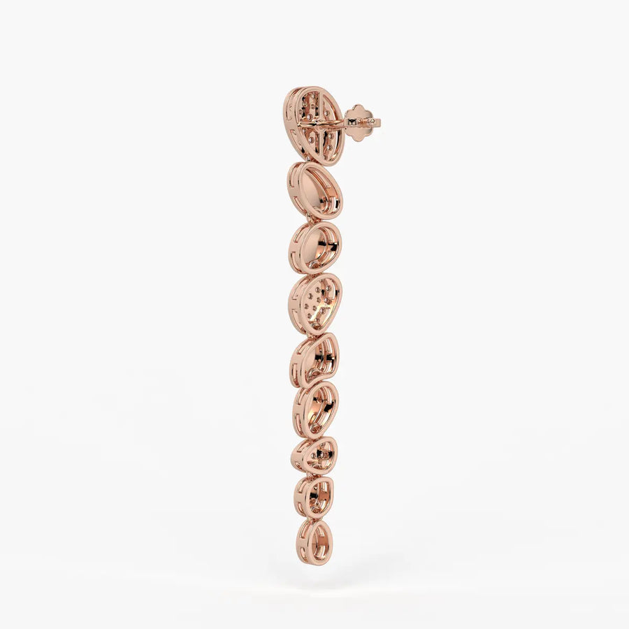 Pebble Cascade Drop Earrings