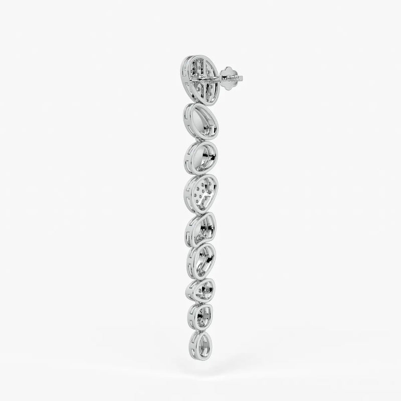 Pebble Cascade Drop Earrings