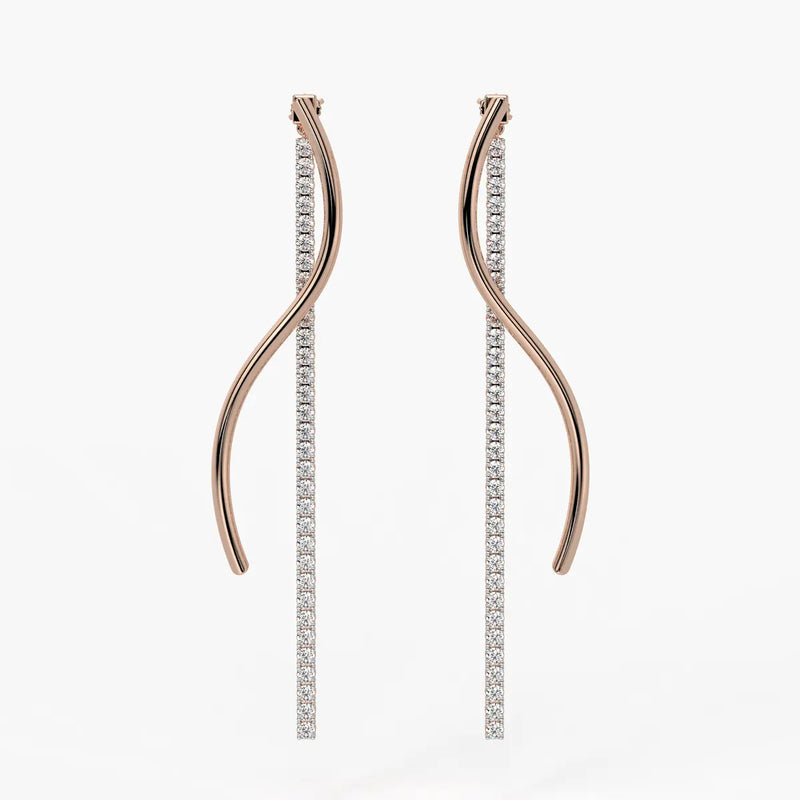 Ribbon Streamer Drop Earrings