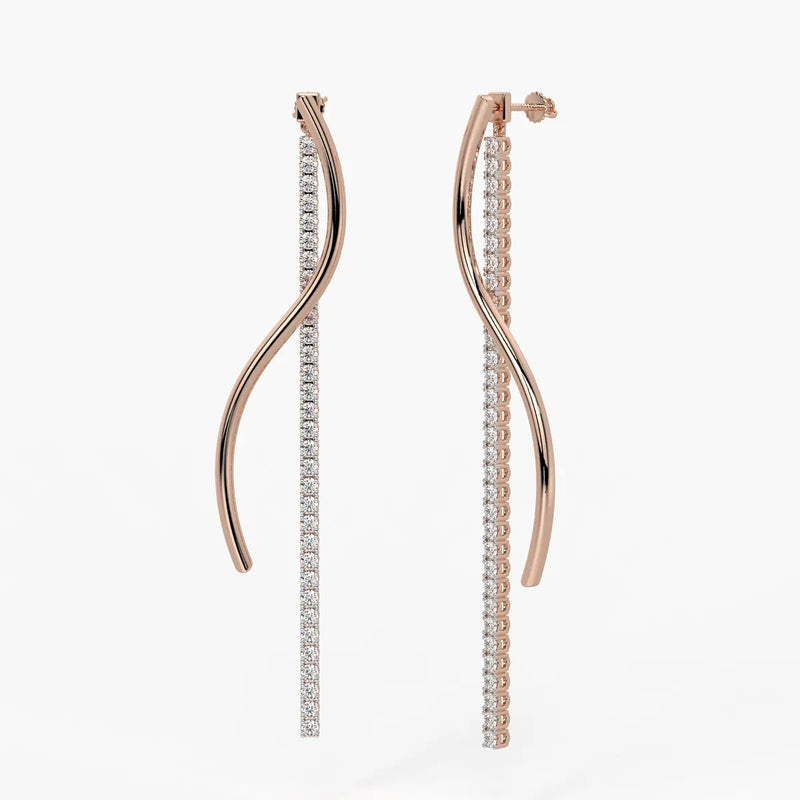 Ribbon Streamer Drop Earrings