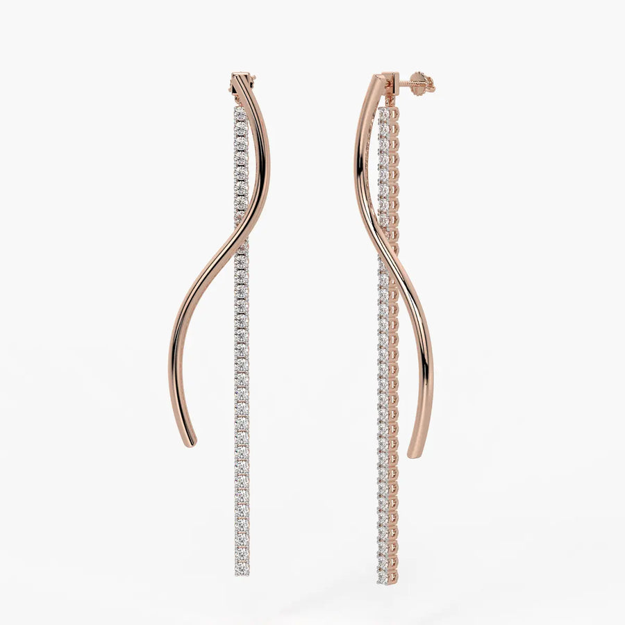 Ribbon Streamer Drop Earrings