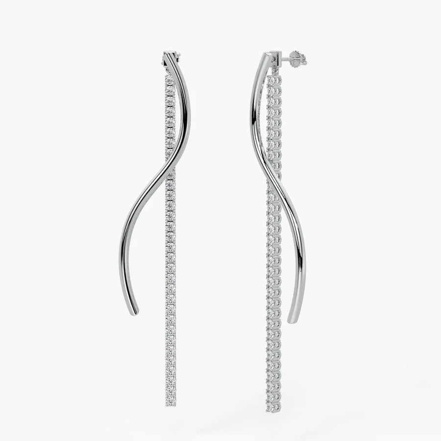 Ribbon Streamer Drop Earrings