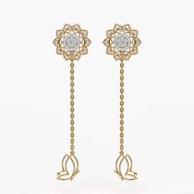 Regal Mandala Blossom Earrings