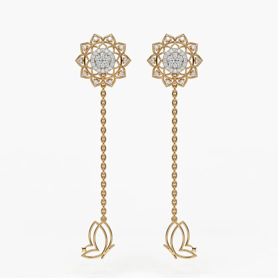Regal Mandala Blossom Earrings
