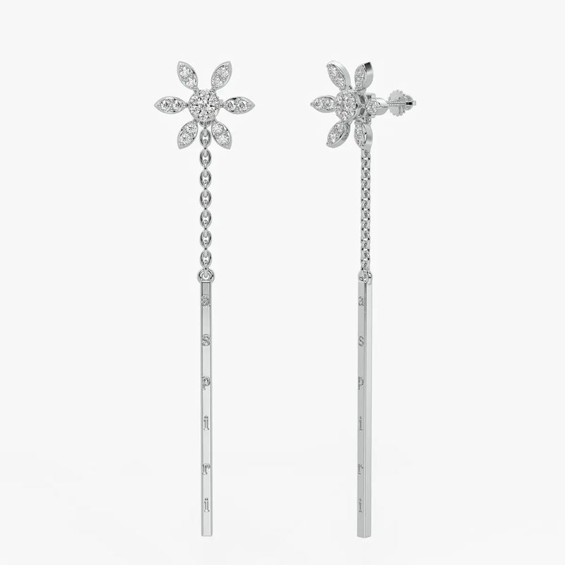 Daisy Chain Bar Drop Earrings