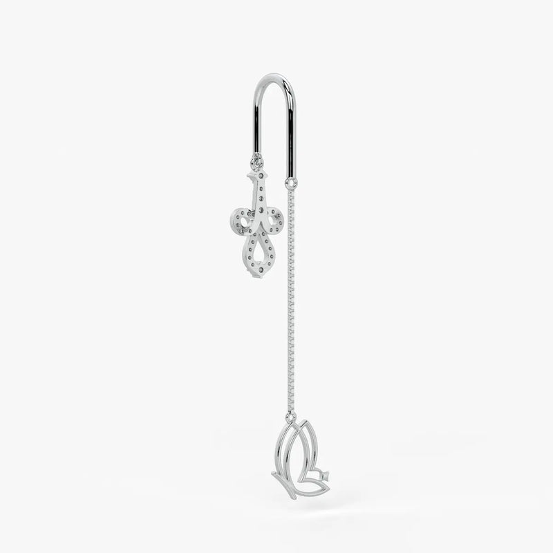 Infinity Loop Butterfly Threader Earrings