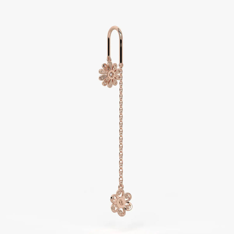 Daisy Blossom Lineal Earrings