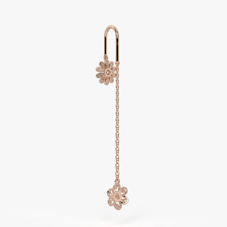 Daisy Blossom Lineal Earrings