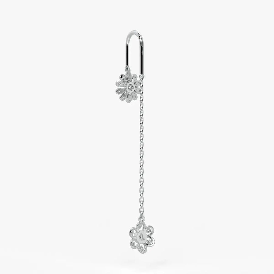 Daisy Blossom Lineal Earrings