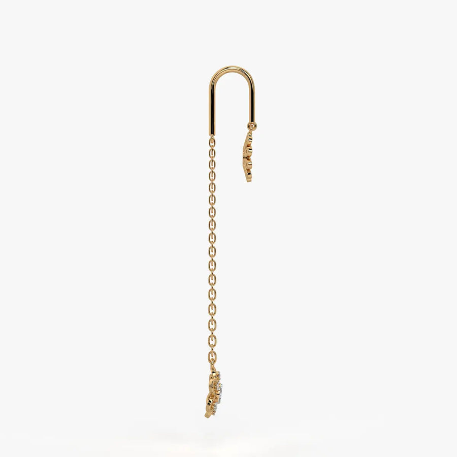 Daisy Blossom Lineal Earrings