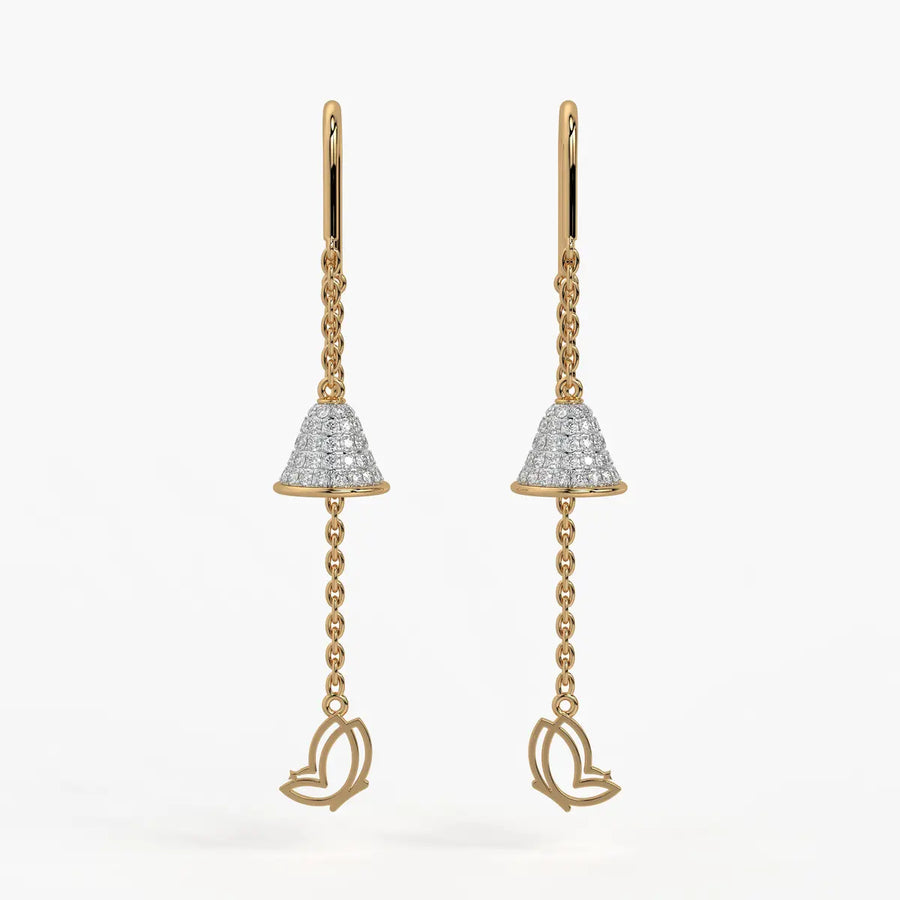 Bell Charm Dangle Earrings