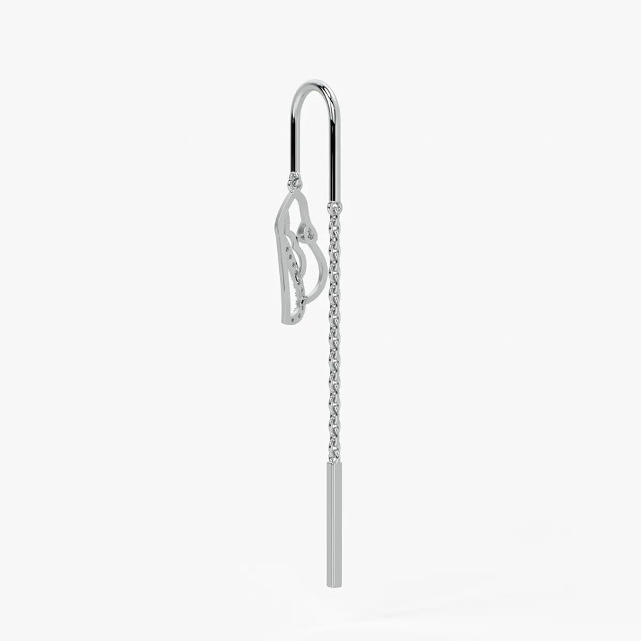Twisted Heart Drop Earrings