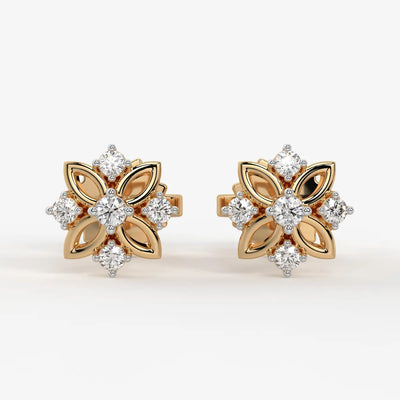 Celestique Petal Nova  Stud Earrings