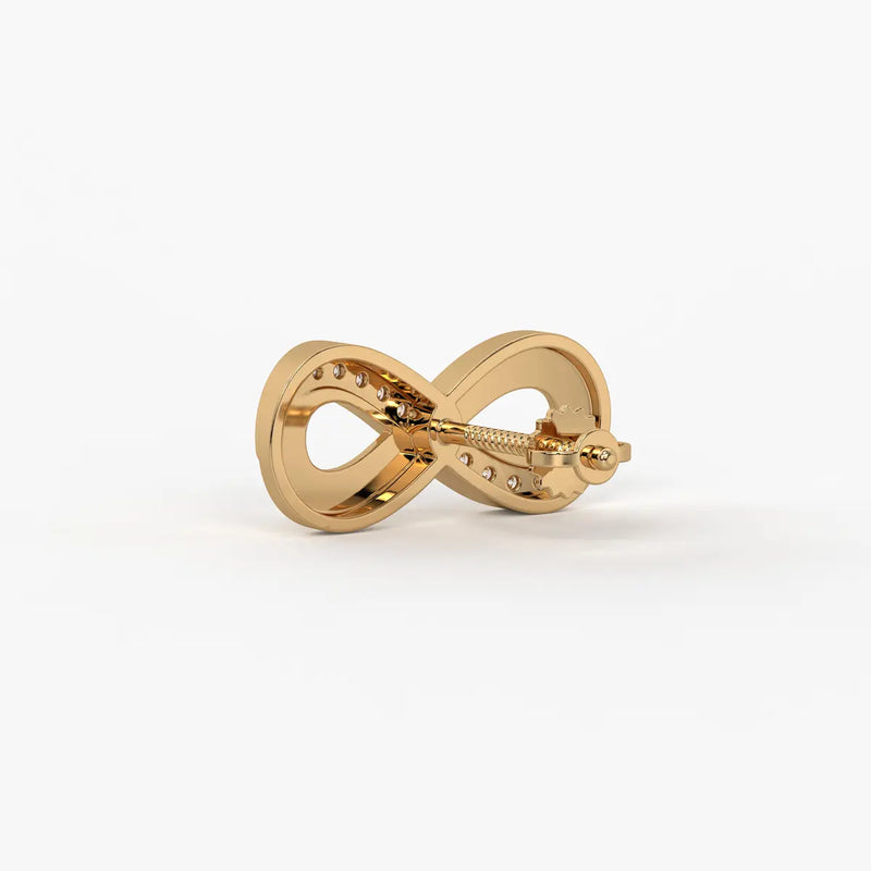 Infinity Curve Stud Earrings