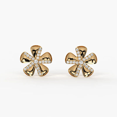 Florique Spark Petal Stud Earrings