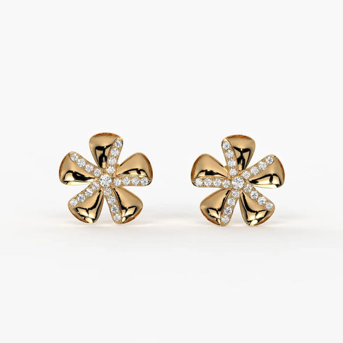 Florique Spark Petal Stud Earrings