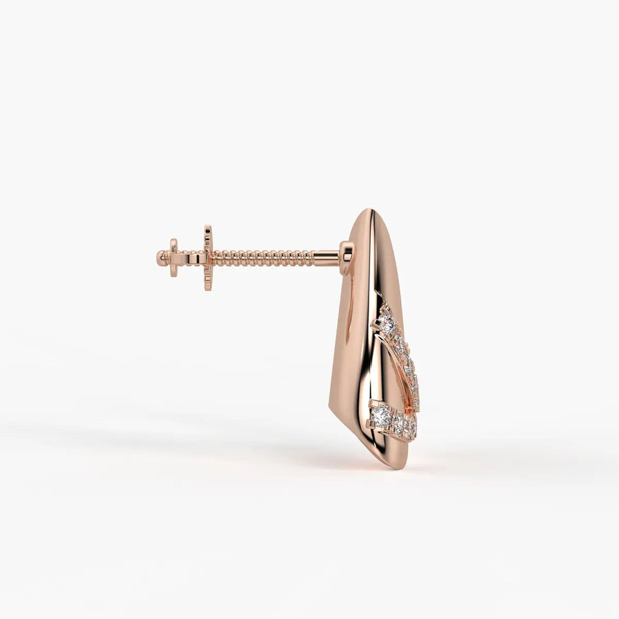 Vogue Wave Studs Earrings