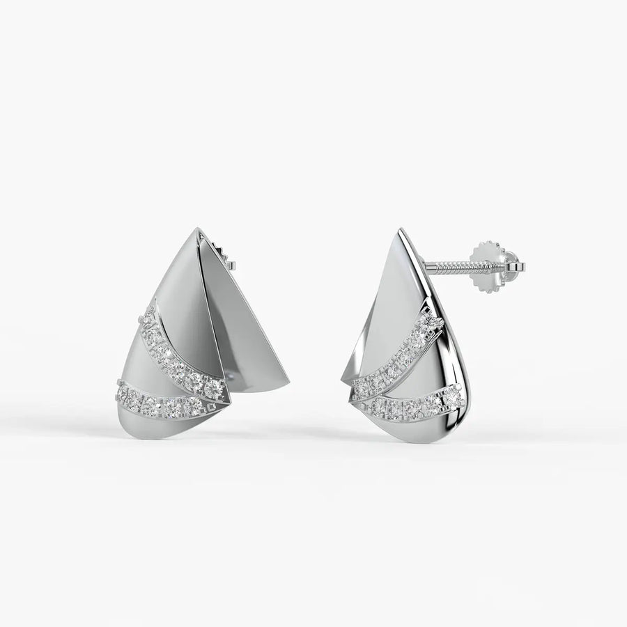Vogue Wave Studs Earrings