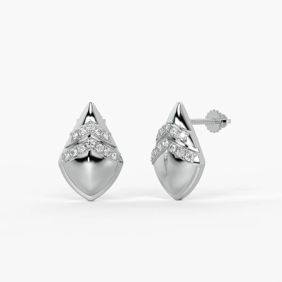Chevron Spark Studs Earrings