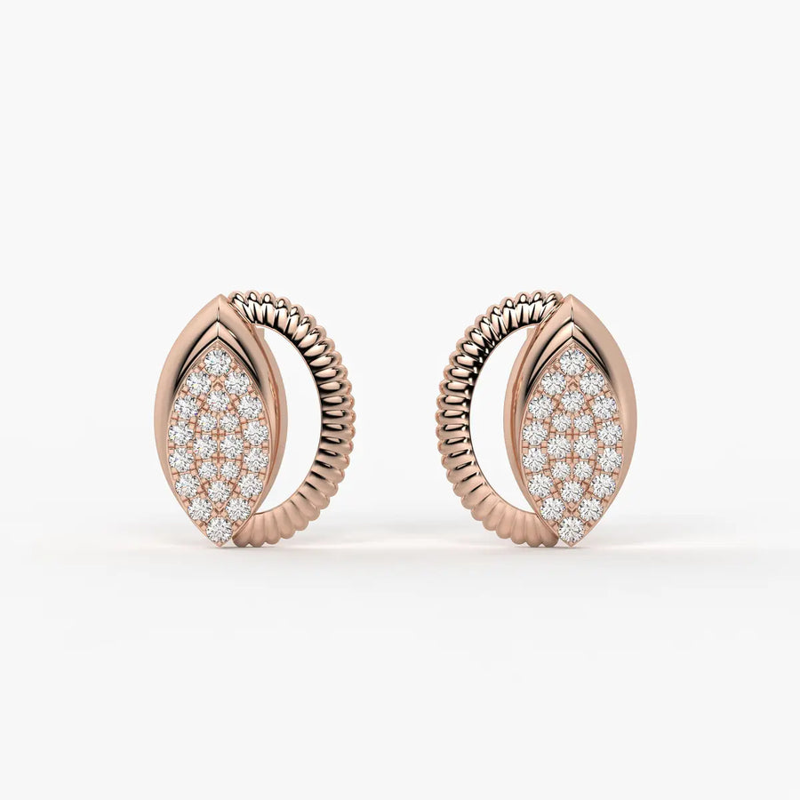 Marquise Glow Studs Earrings