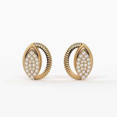 Marquise Glow Studs Earrings
