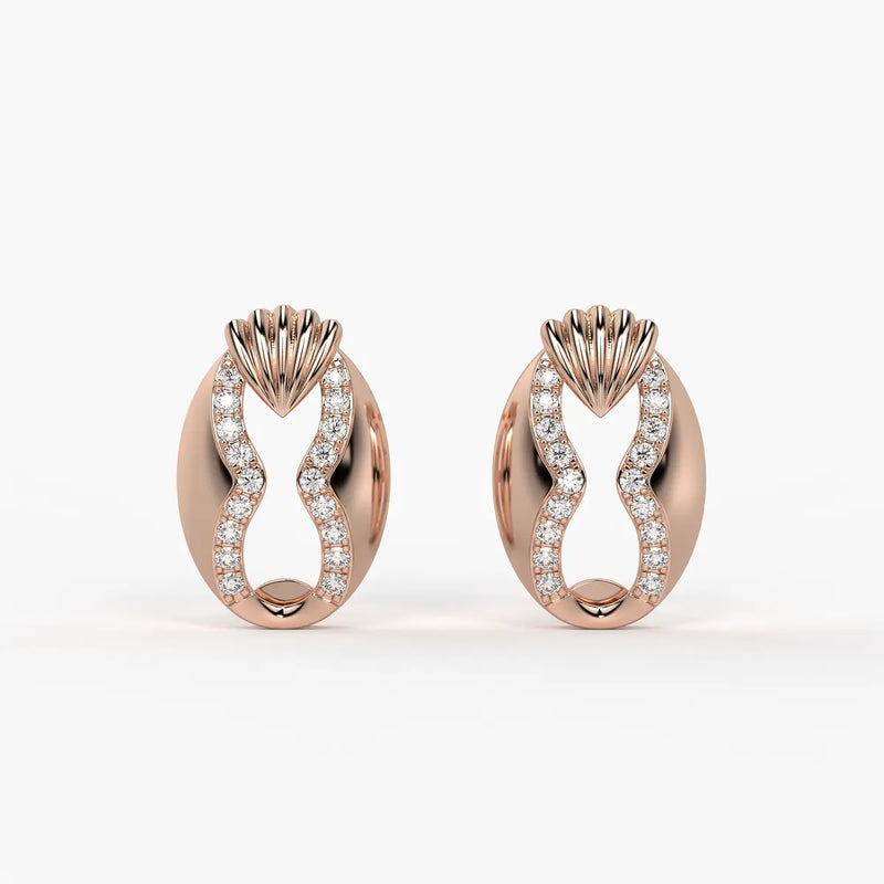Shell Elegance Studs Earrings