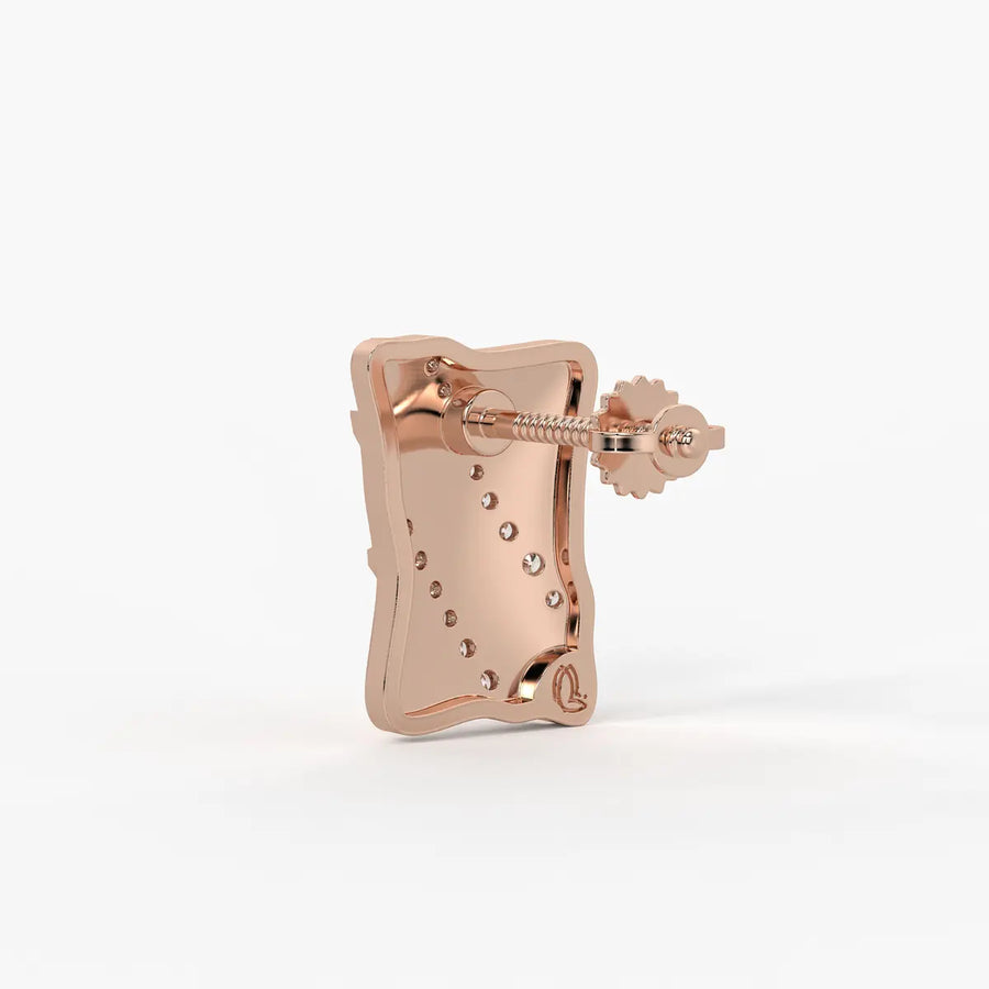 Wave Stripe Stud Earrings
