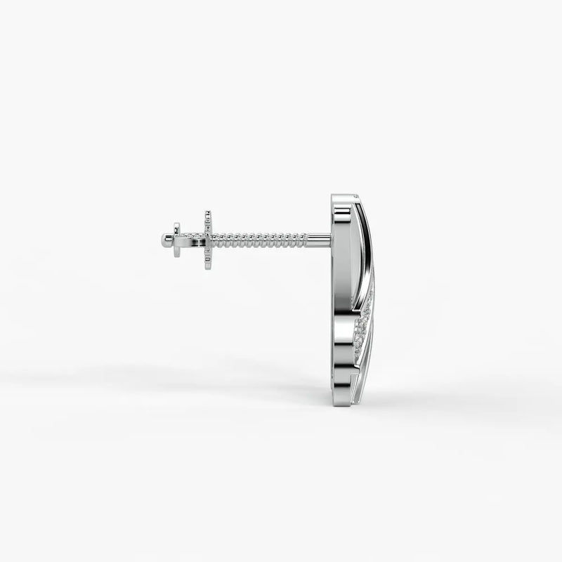 Wave Stripe Stud Earrings