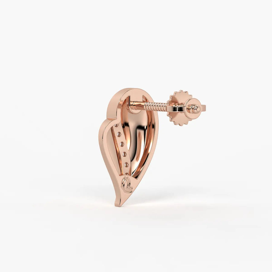 Feather Curve Stud Earrings