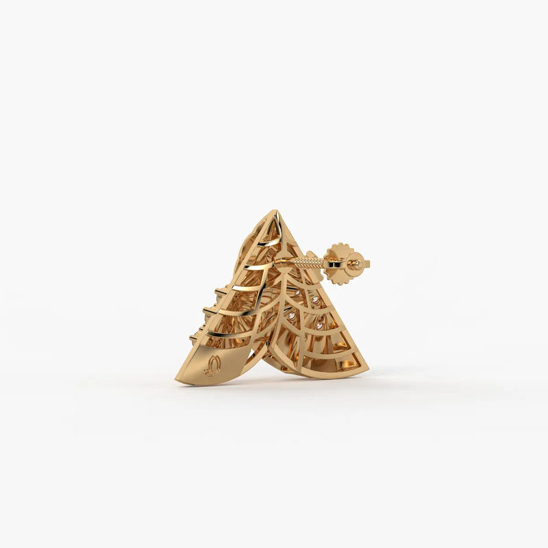 Radiant Fan Stud Earrings