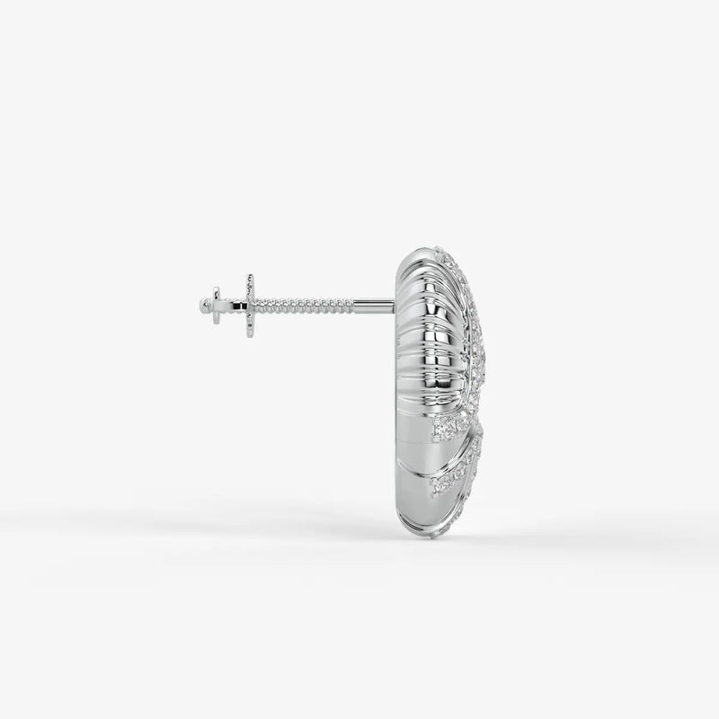 Radiant Wave Studs Earrings