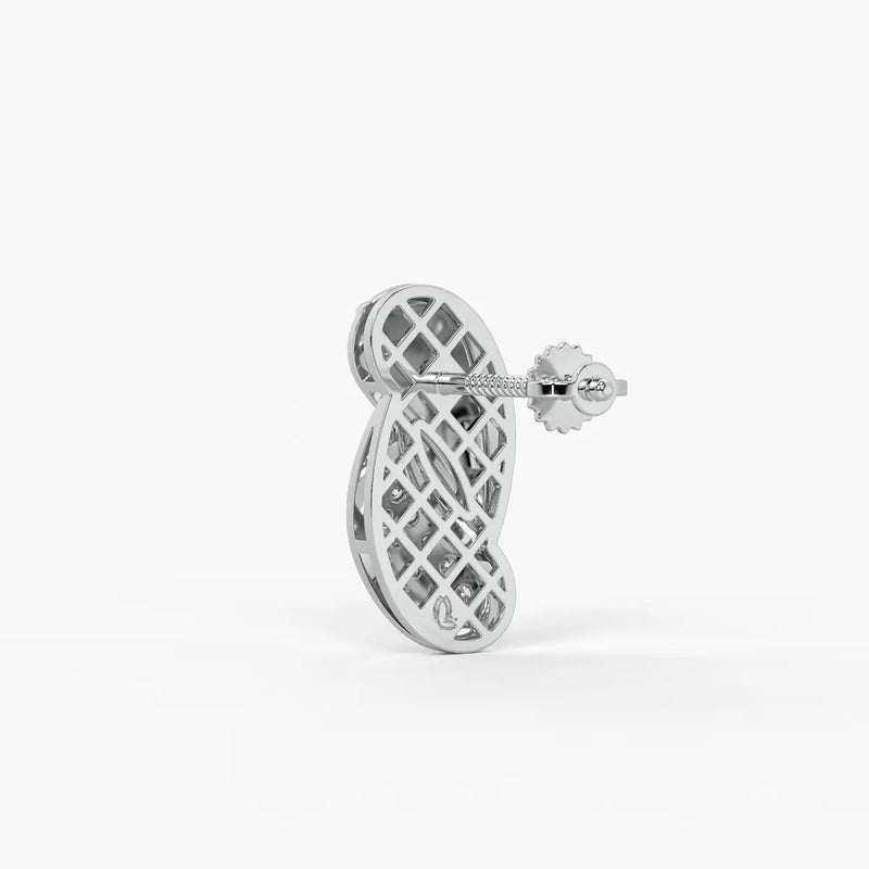 Twisted Leaf Stud Earrings
