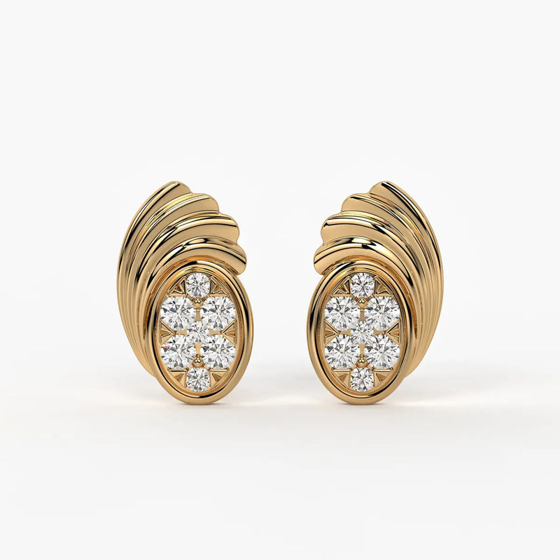Aurora Crest Studs Earrings