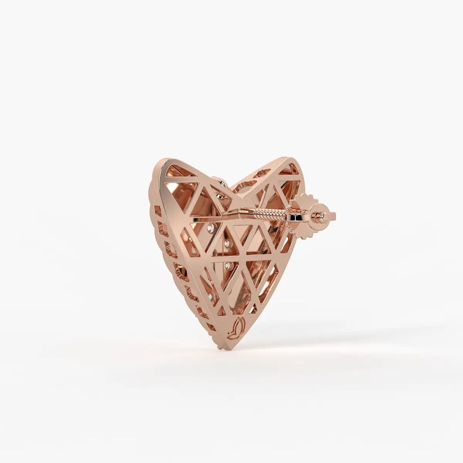 Aria Heart Studs Earrings