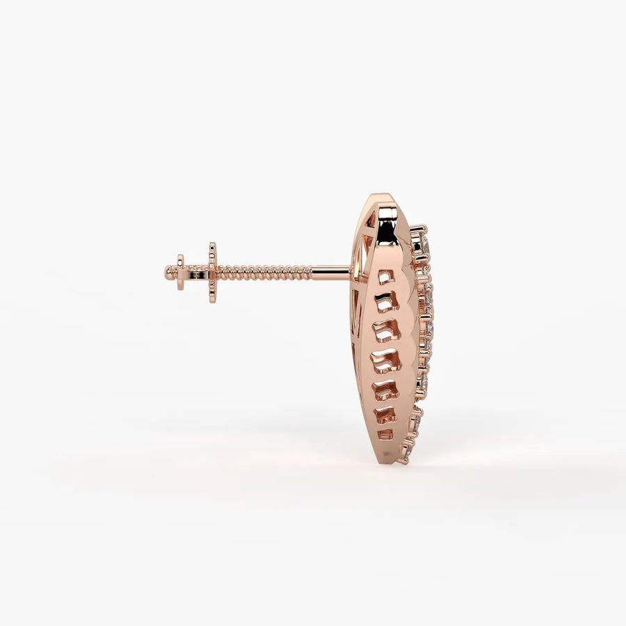 Aria Heart Studs Earrings