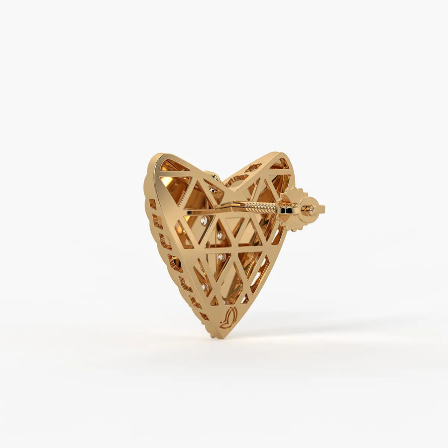 Aria Heart Studs Earrings