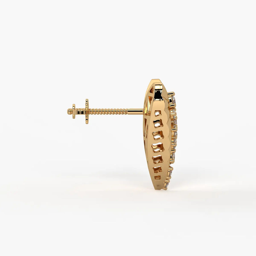 Aria Heart Studs Earrings