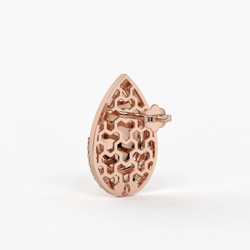 Majestic Dewdrop Radiance Studs Earrings