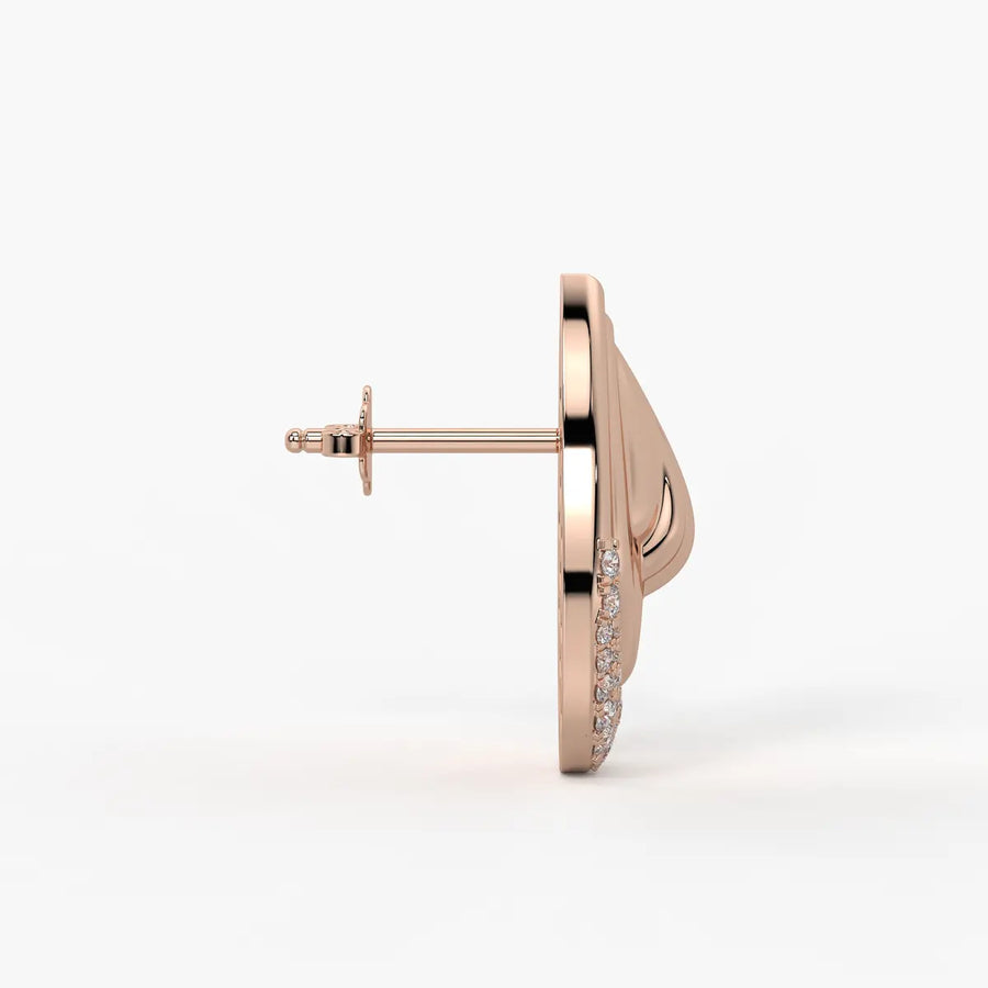 Majestic Dewdrop Radiance Studs Earrings