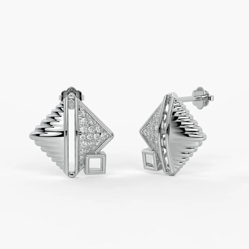 Crystalline Tides Studs Earrings
