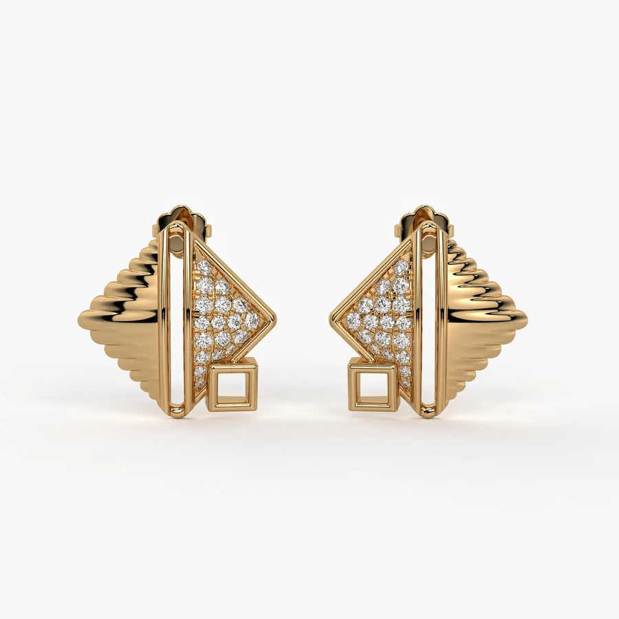 Crystalline Tides Studs Earrings