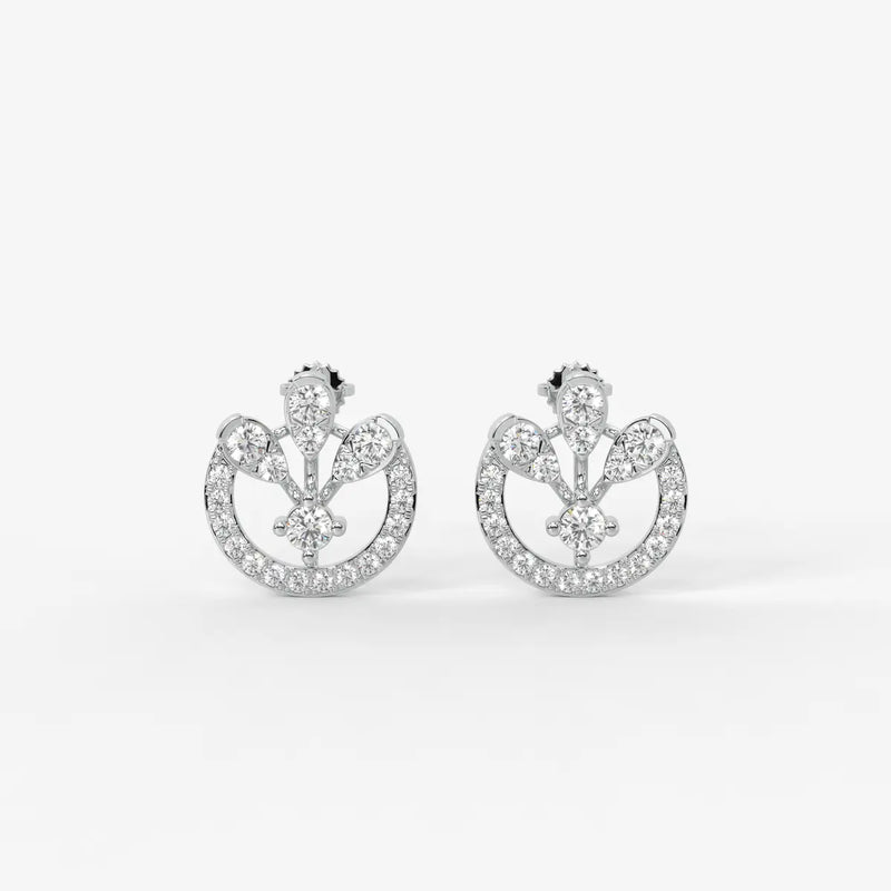 Cirelle Crown Bloom Stud Earrings