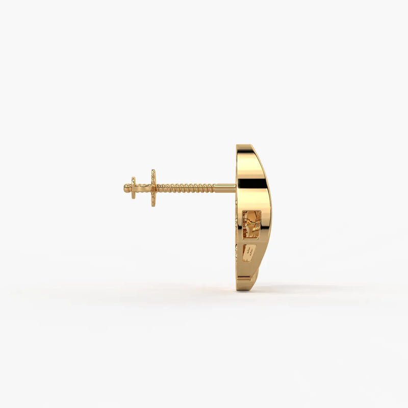 Aurelle Glint Shell Stud Earrings