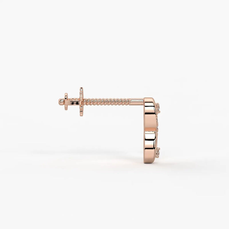 Velmira Loopline Diamond Stud Earrings