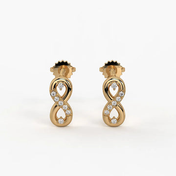 Velmira Loopline Diamond Stud Earrings